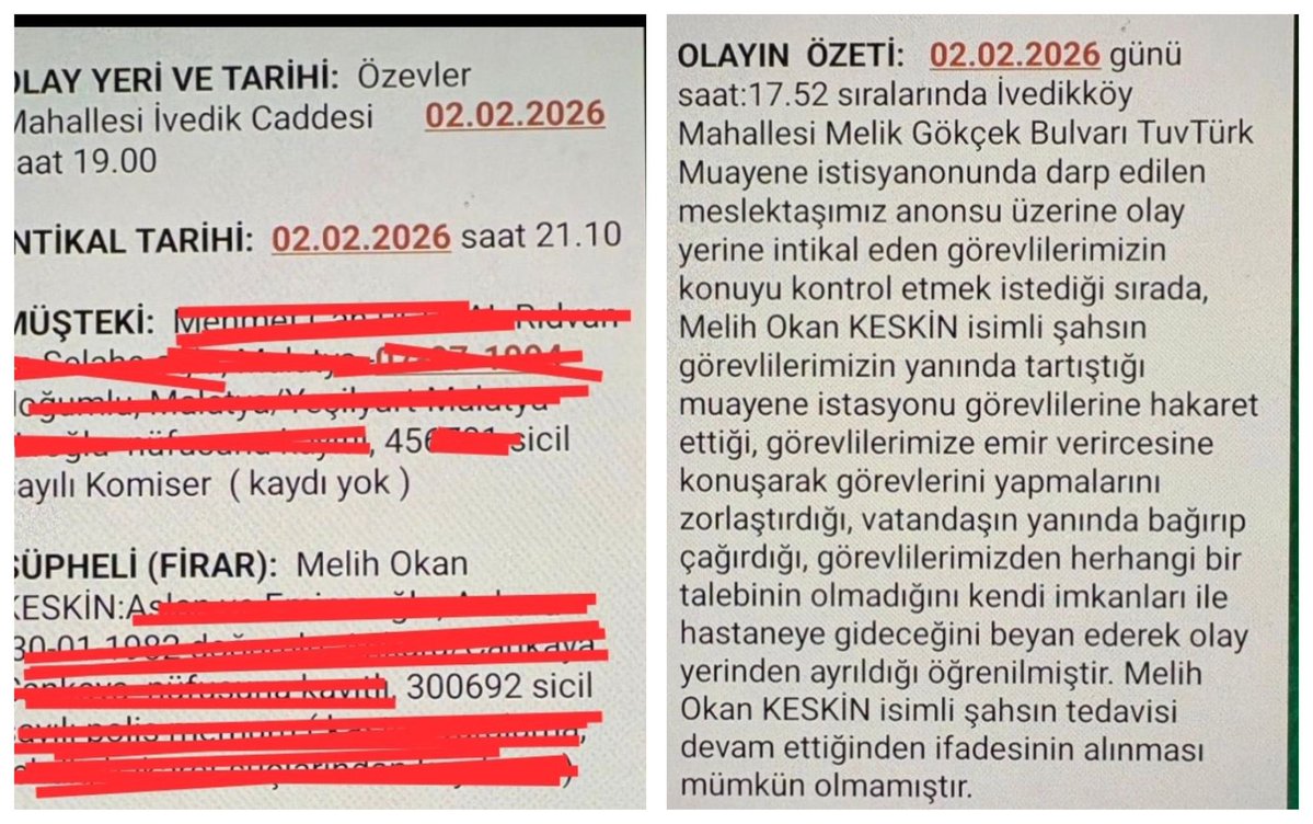 TÜVTÜRK personeli tarafından öldürülen polis memuru ile alakalı olarak,

Olay sonrası yaralı halde hastaneye giden merhum polis memuru hakkında, “firari” ibaresiyle müşteki olarak işlem tesis edilmesine ve bu süreçte mobbinge maruz bırakılmasına neden olan komiser hakkında