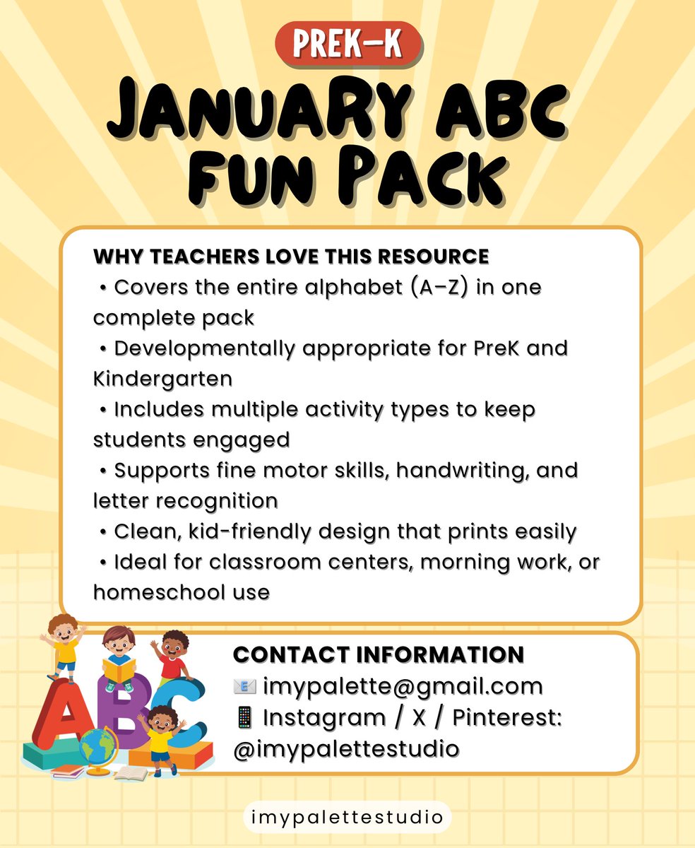 imypalettex's tweet photo. 🧤 Alphabet worksheets support PreK–Kindergarten handwriting and phonics development together

DOWNLOAD ON TPT
🔗 https://t.co/kOf0eYSXtN

#TPT #imypalettestudio #handwritingpractice #phonicsfun #winterlearning #prekandk #teacherresources https://t.co/dXxI6VfXJm