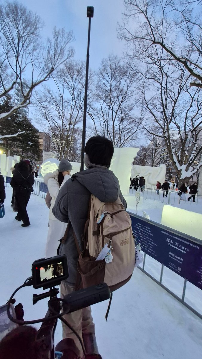 heisyoumon's tweet photo. さっき購入したばかりのDJI Osmo360を使って3Dスキャン会…！
第1号はさっぽろ雪まつりで
#DJI #3DGS https://t.co/ffyrlyZcnD