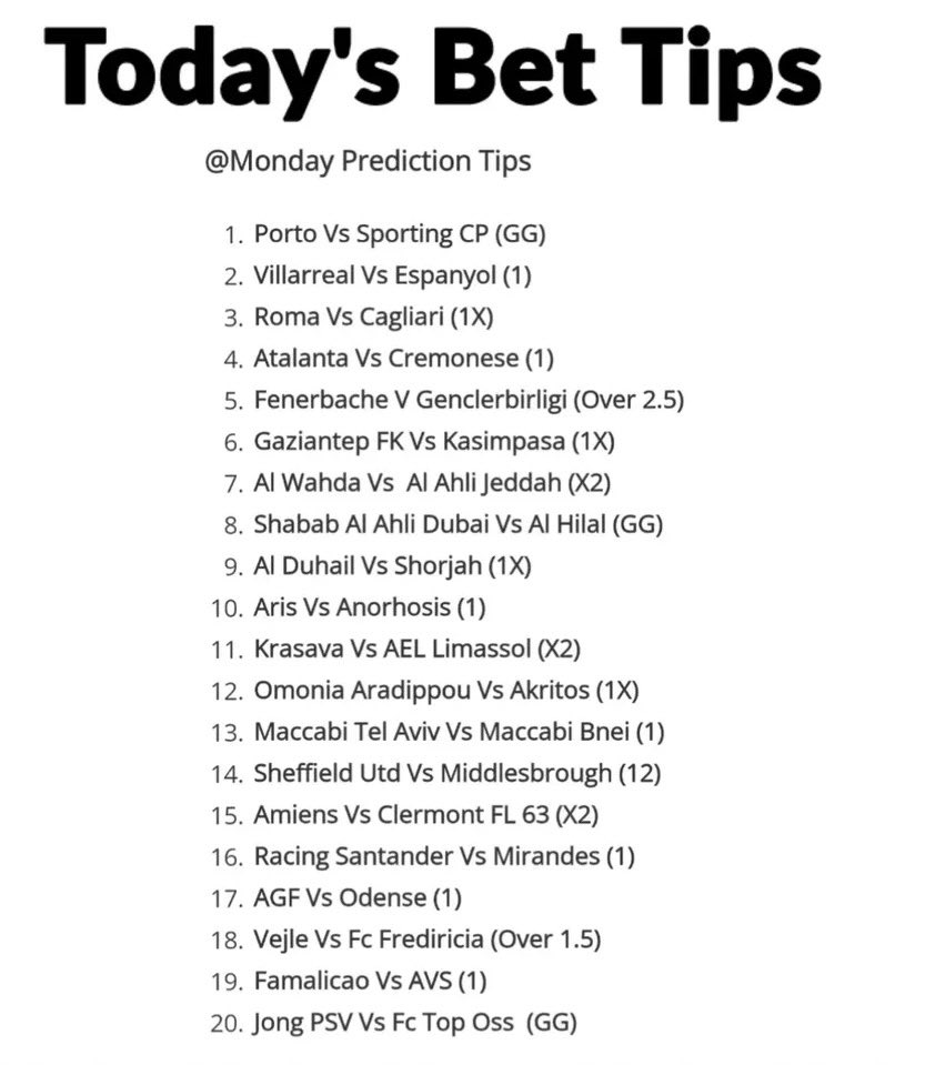 831 odds 

22bet code:: YJ5MA

Paripesa Code:: UQ5MA

𝐍𝐨𝐭 𝐨𝐧 𝐏𝐚𝐫𝐢𝐏𝐞𝐬𝐚 ⤵️ 
Register here::: paripesa.bet/aiprotips

𝐍𝐨𝐭 𝐨𝐧 22bet ⤵️ 
Register here::: moy.auraodin.com/redirect.aspx?…

Use Promocode:: aiprotips