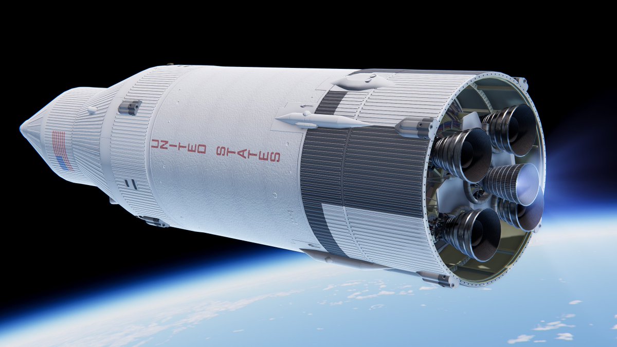 Launch and rendezvous sequence of a Reusable Saturn V tanker