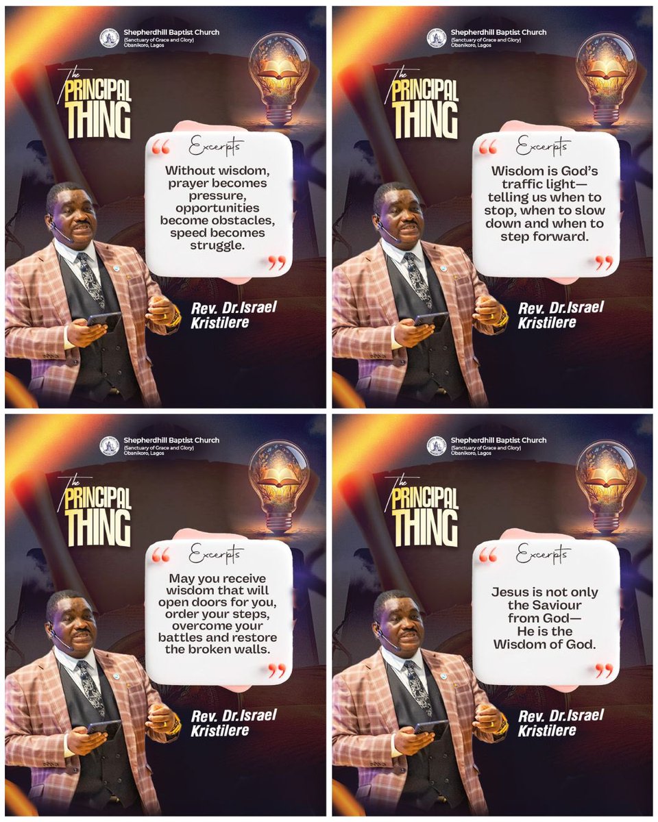 DrKristilere's tweet photo. The Principal Thing
Share with your contacts.
#YearOfTripleExaltation #ThePrincipalThing #MessageExcerpts https://t.co/LBc40g9dC2