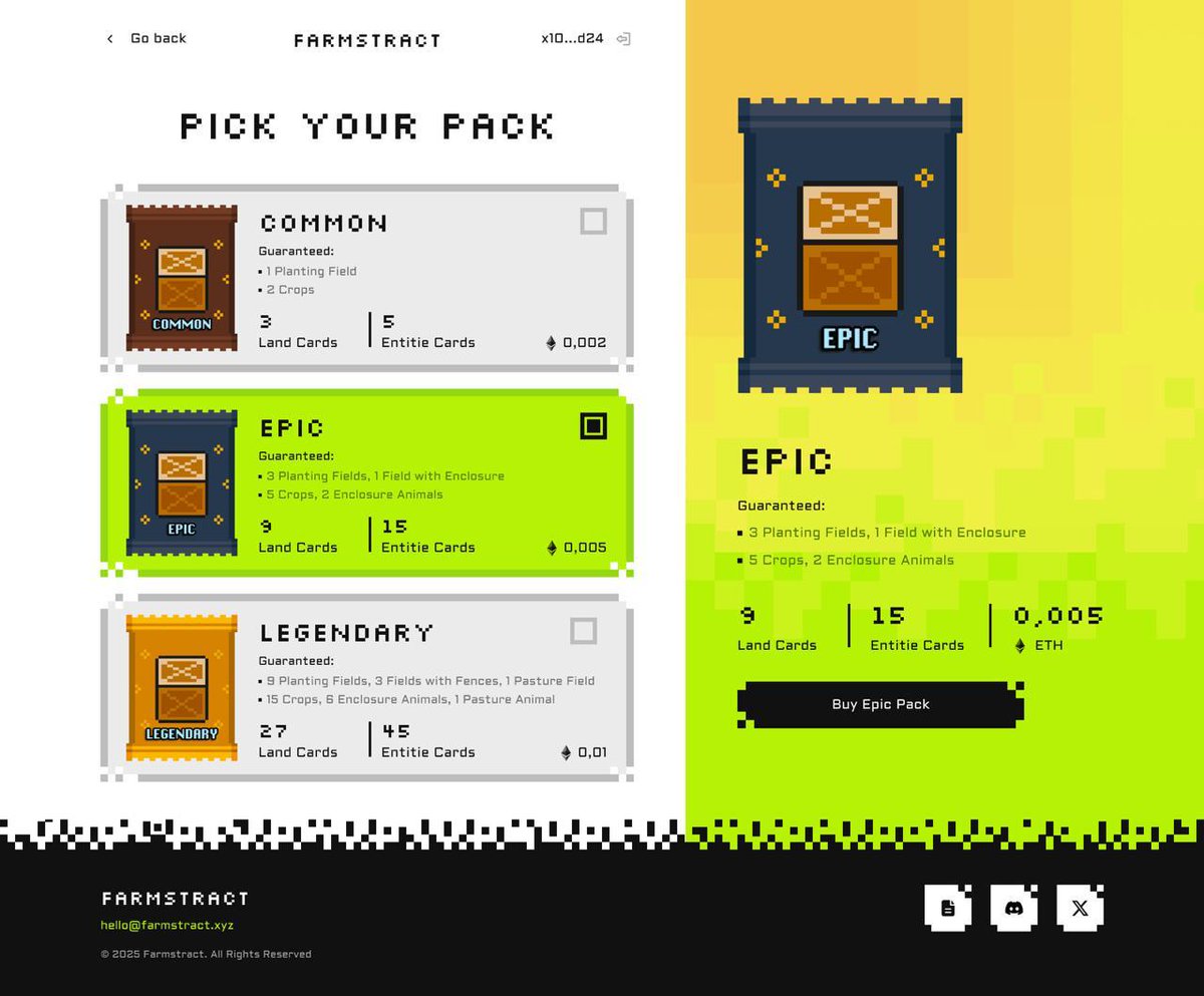 Season 1 is OFFICIALLY LIVE 🌾

Farmstract is open to everyone. Climb the leaderboard and earn real rewards.

▸ $10,000 USDT prize pool + exclusive partner bonuses
▸ GTD WL spots for upcoming Farmstract NFTs
▸ All progress is recorded on-chain for full transparency, setting a