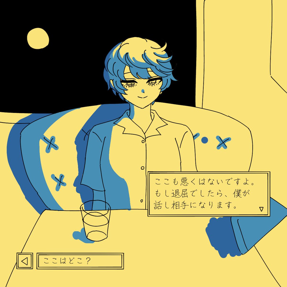 13__kur's tweet photo. こんなに月が綺麗な夜は、 https://t.co/hON8xAxznN