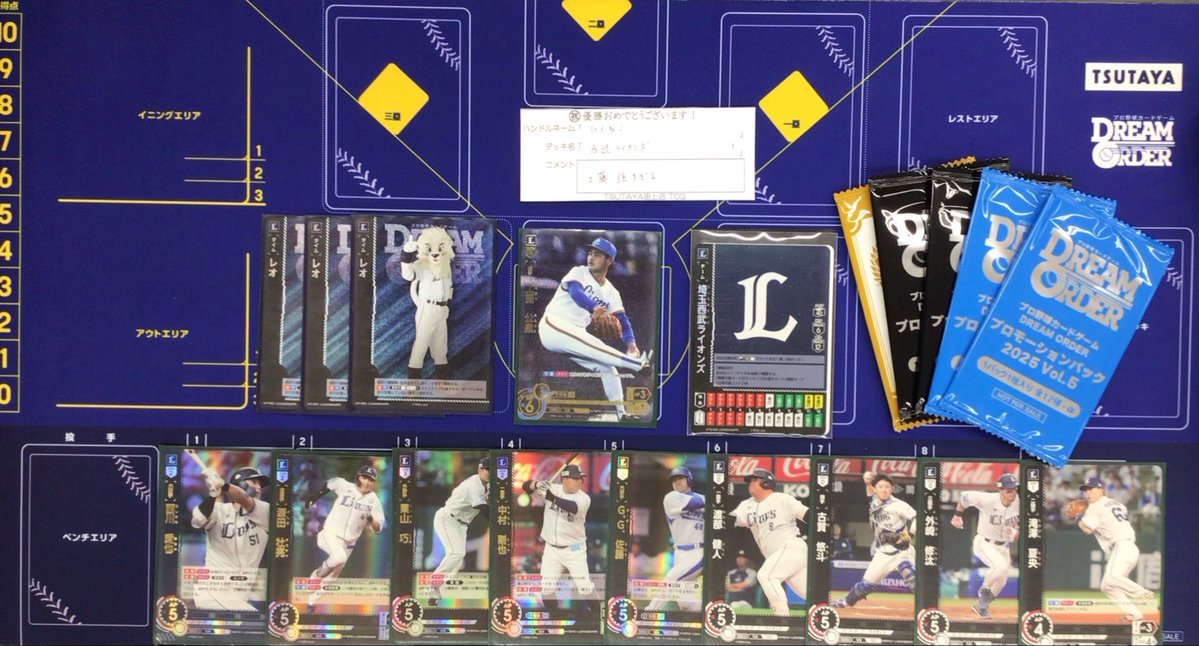 ドリームオーダー ショップ大会🏆 今回の優勝者はひらねこさんでした