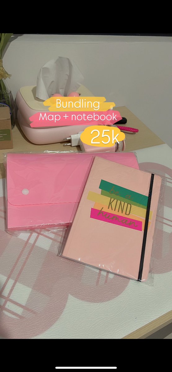 Lil_Tinkerbelll's tweet photo. BUNDLING‼️🔥
1. Notebook + Corner rounder cutter 
💰55k

2. Notebook + Map Organizer
💰25k

3. All in one (Notebook + map organizer + corner rounder cutter)
💰75k https://t.co/KHo1FbWWfy