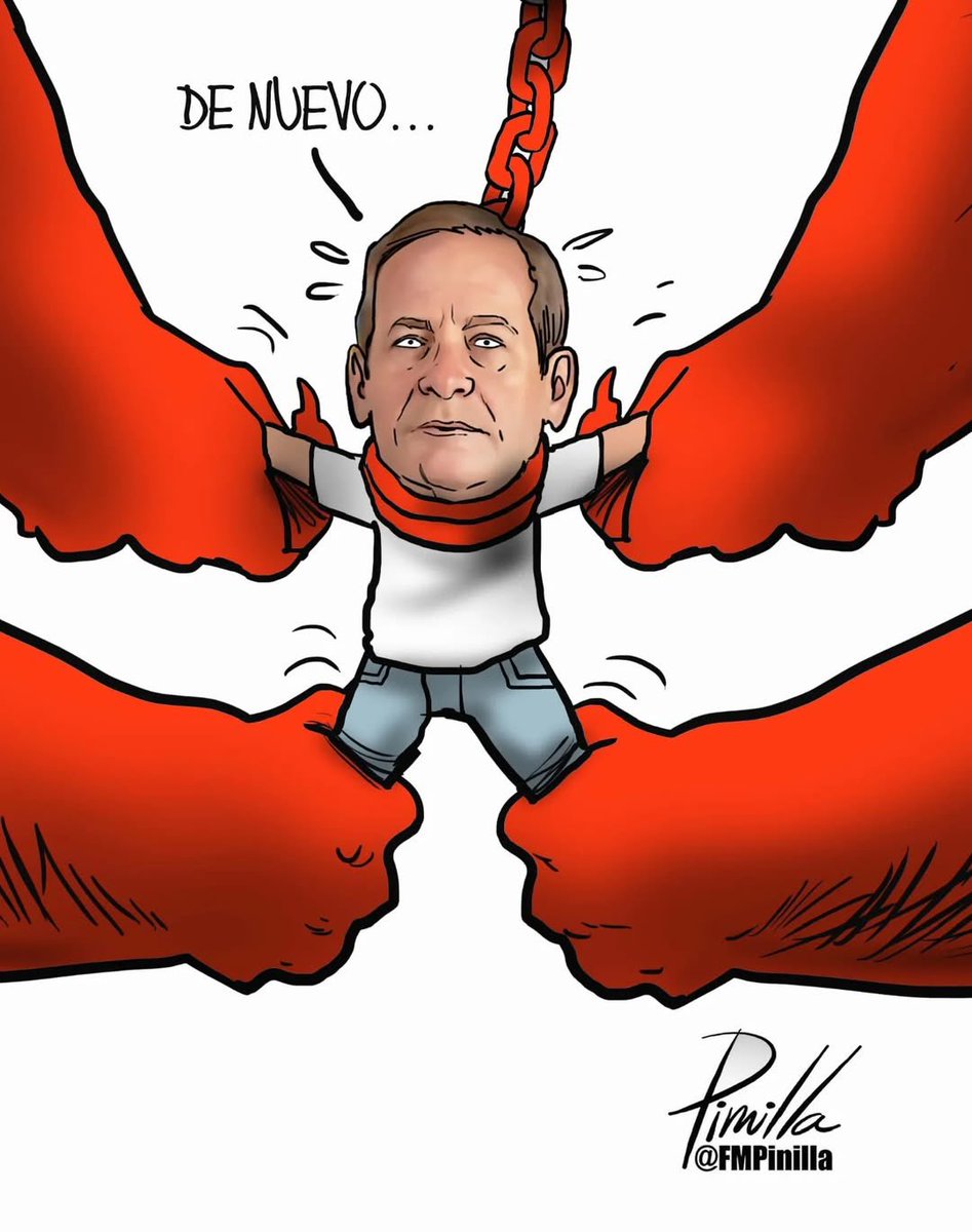 Caricatura <a href="/FMPinilla/">Fernando Pinilla</a> <a href="/JuanPGuanipa/">Juan Pablo Guanipa</a> preso de nuevo.