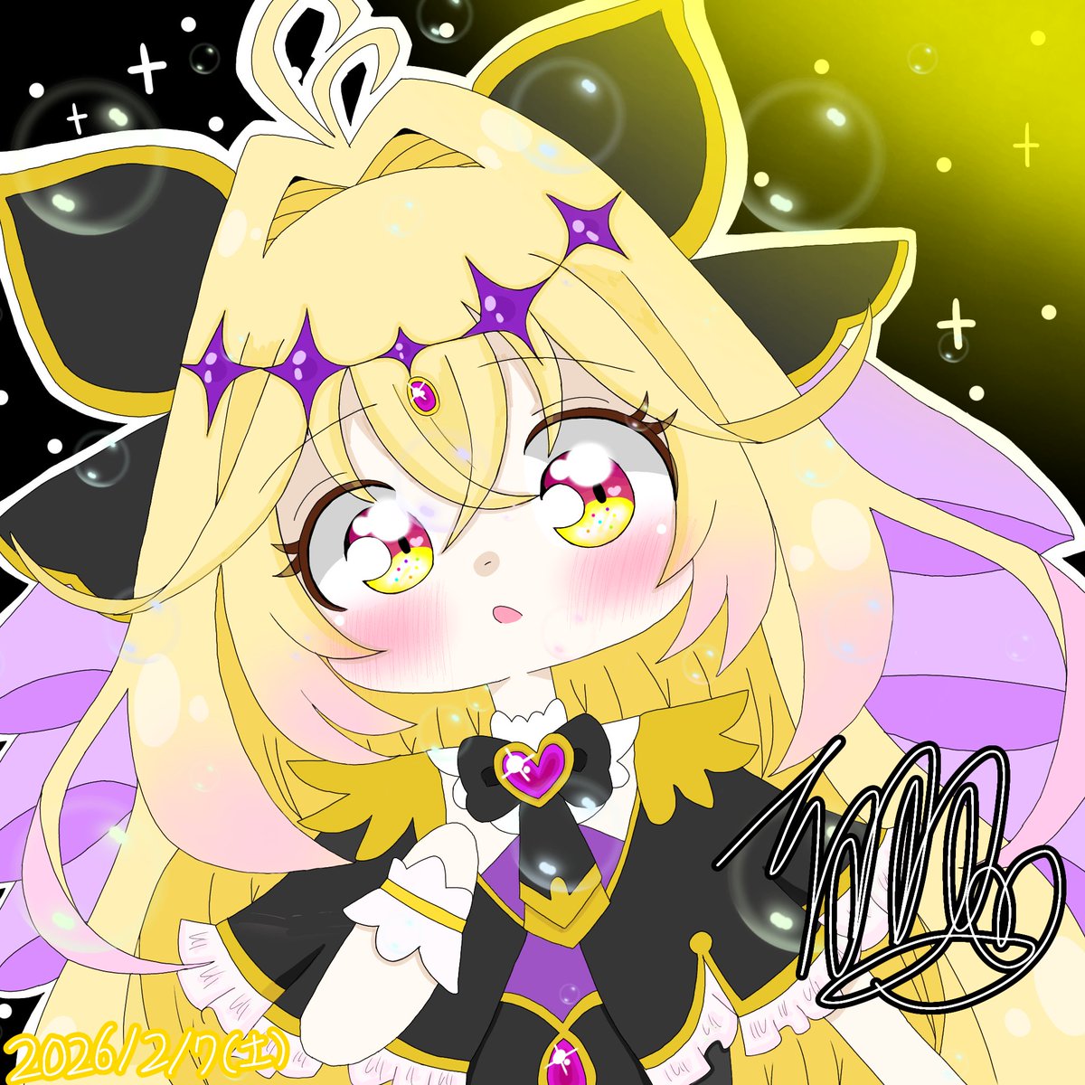 yuha_mohumohu's tweet photo. #イラスト
#たんプリ
#precure 

キュアアルカナ・シャドウ🖤✨
キュアアンサー💜✨ https://t.co/IZaEFWJ9E7