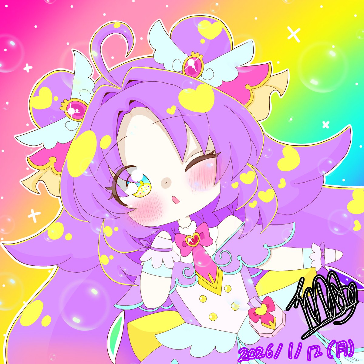 yuha_mohumohu's tweet photo. #イラスト
#たんプリ
#precure 

キュアアルカナ・シャドウ🖤✨
キュアアンサー💜✨ https://t.co/IZaEFWJ9E7