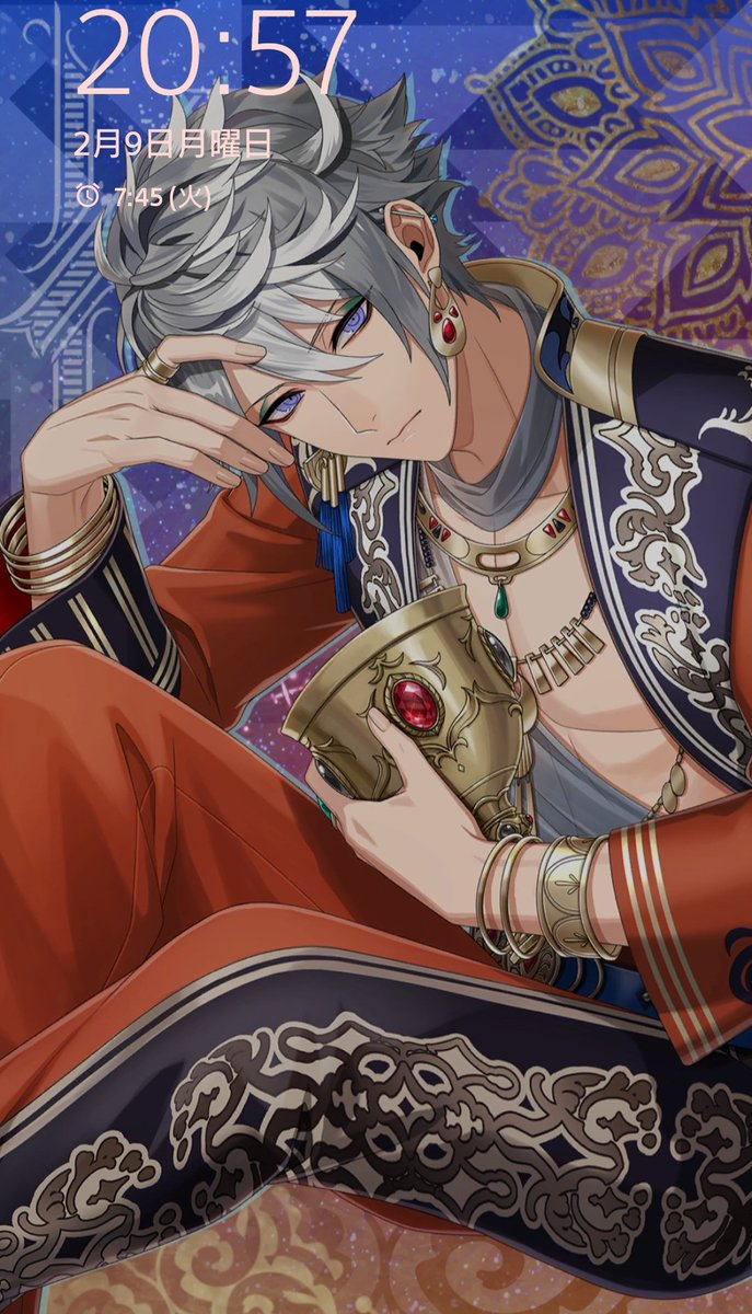 さっそくロック画面にしました。
今回の背景のオリエンタル調イラスト、大好き💓

♡ｷｬｯ(∀〃(〃∀)ｷｬｯ♡