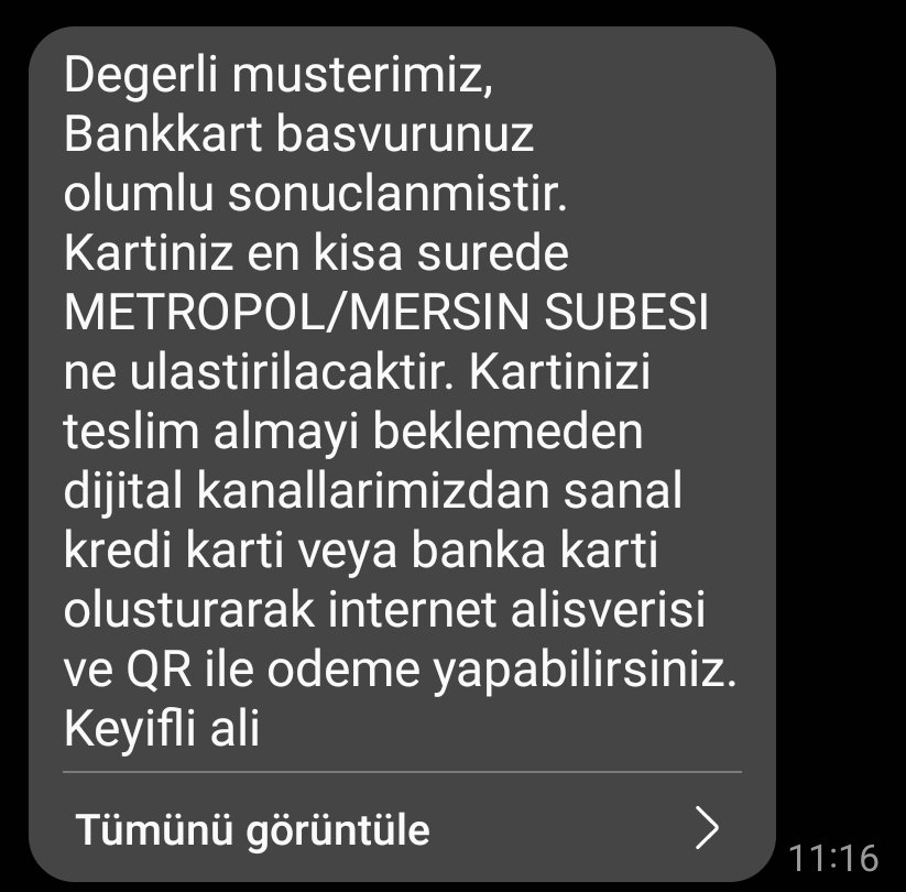 Bu sabah bu mesaj ile uyandım. İptal etmek için Müşteri hizmetlerini aradığımda şube tarafından talep edildiği söylendi. Şimdi soruyorum <a href="/ziraatbankasi/">Ziraat Bankası</a> şube çalışanlarınız müşteri onayı olmadan müşteri adına kredi kartı çıkartabiliyor mu?