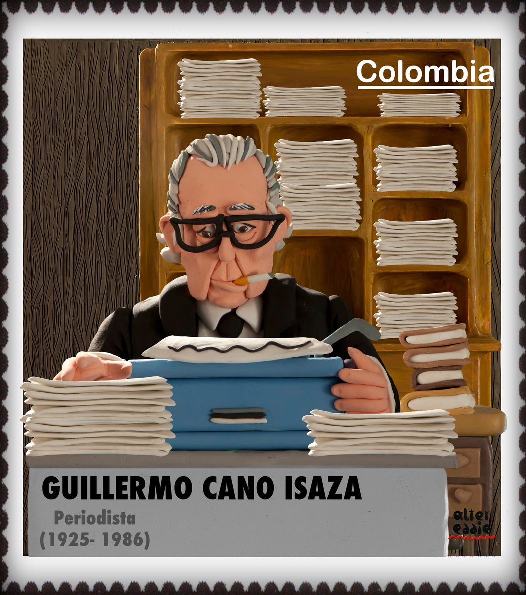 altereddie's tweet photo. #DiaDelPeriodista Recordando a grandes personajes del periodismo colombiano.  En nuestro país se celebra el día del periodista todos los 9 de febrero, pues en 1791 surgió el primer periódico de Bogotá llamado “Papel Periódico de la Ciudad de Santafé de Bogotá”.
Este medio de comunicación lo dirigía el intelectual Manuel del Socorro Rodríguez (amigo del virrey José Manuel de Ezpeleta) fungía en esa época como bibliotecario público de lo que hoy conocemos como la Biblioteca Nacional de Colombia e impulsó el lanzamiento del periódico que en esos momentos escribía sobre temas de actividad política de España, acontecimientos militares detalles de la vida cotidiana en la colonia.