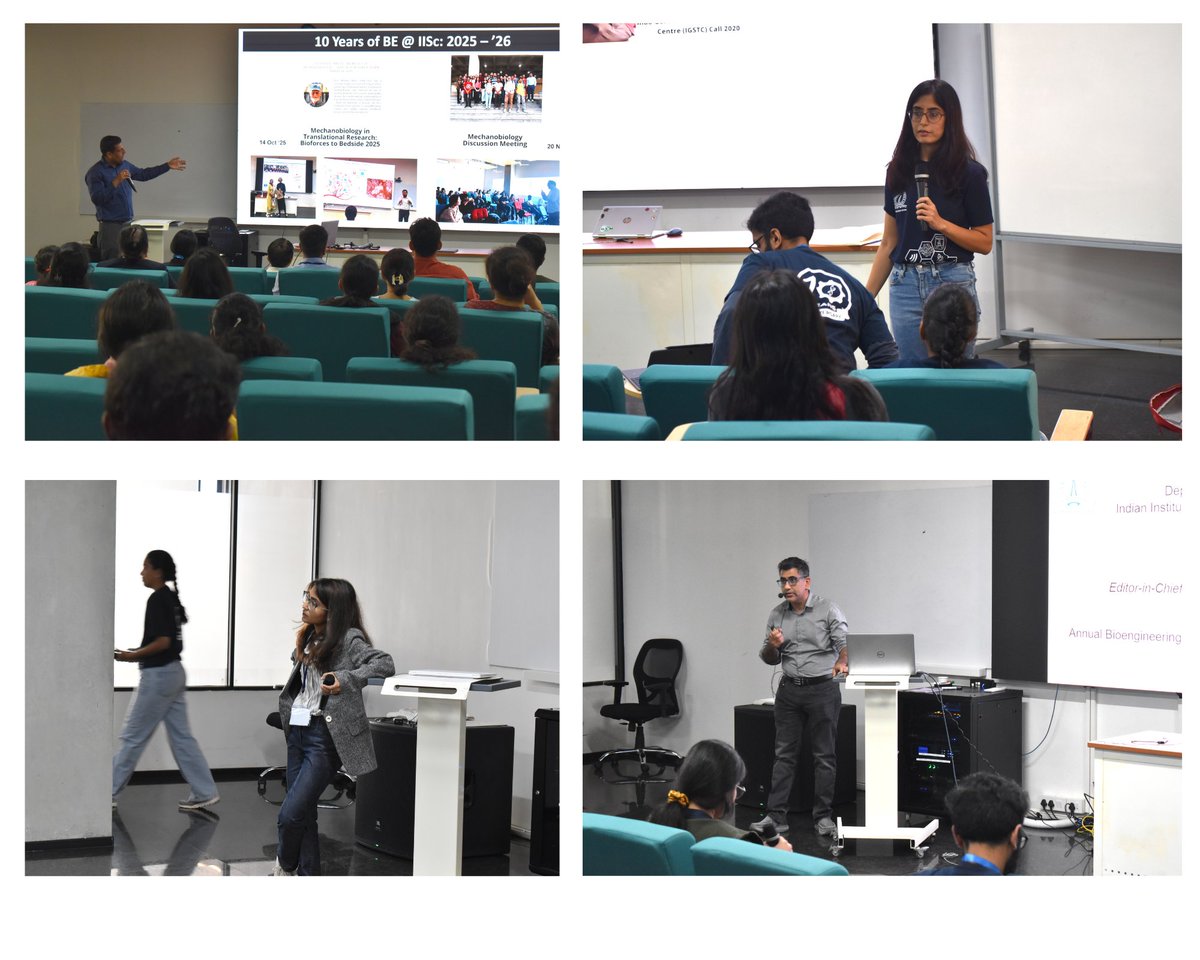 BE_IISc's tweet photo. ✨Where Ideas Met Impact
The 12th Annual Symposium of the Dept. of Bioengineering, IISc Bangalore concluded successfully on 29-30 Jan 2026, bringing together students, faculty, researchers & invited experts for two days of science, innovation & collaboration.
#Bioeng #IISc https://t.co/eImVn9okBa