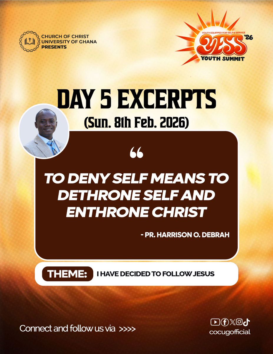 cocugofficial's tweet photo. Excerpts from yesterday’s YESS Youth Summit Lecture. 
Topic: I have decided to follow Jesus 
#YESS26
#ihavedecidedtofollowjesus 
#youth #campusministry 
#COCUG https://t.co/GgfuaKfH35