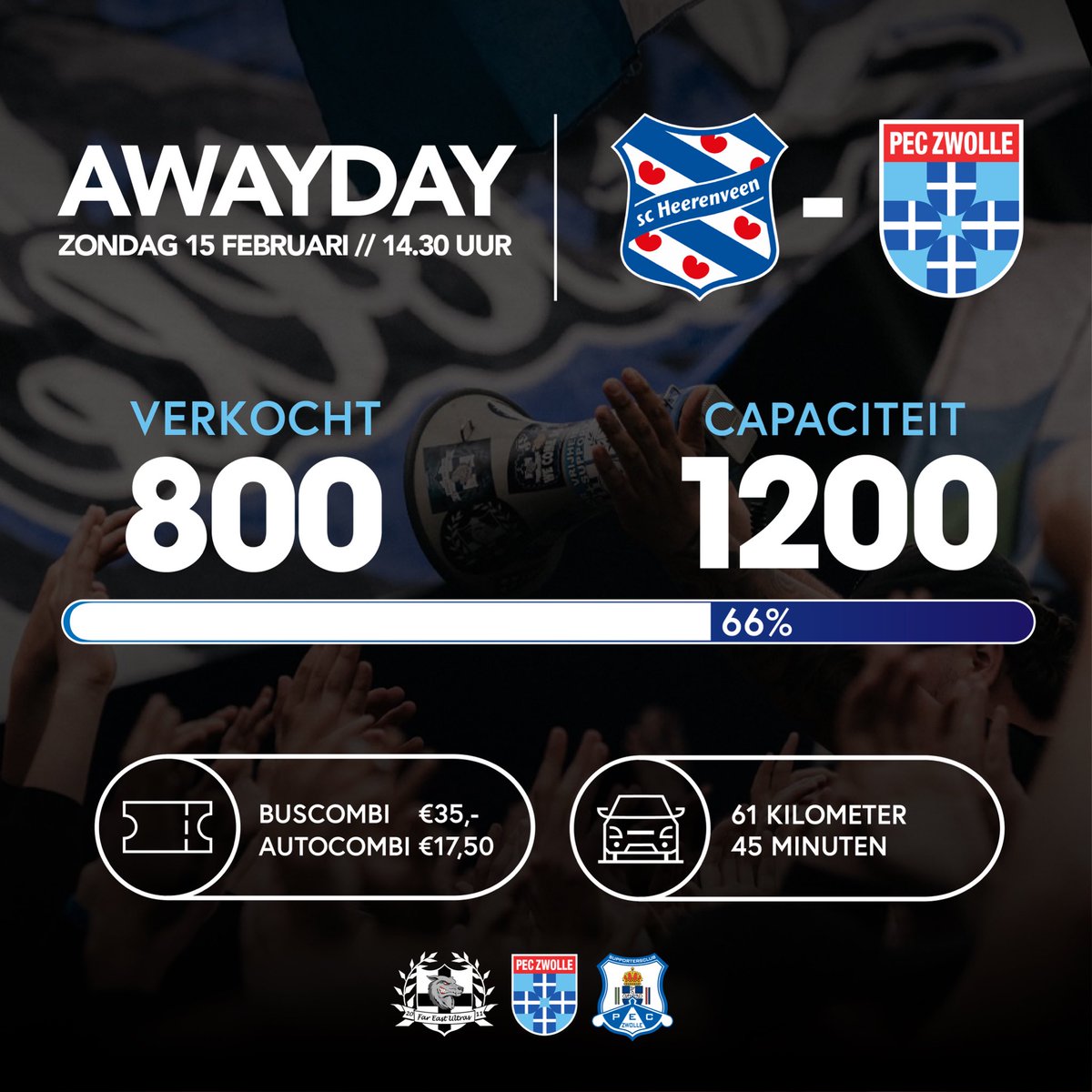 FEUZWOLLE's tweet image. GA MEE NAAR HEERENVEEN!