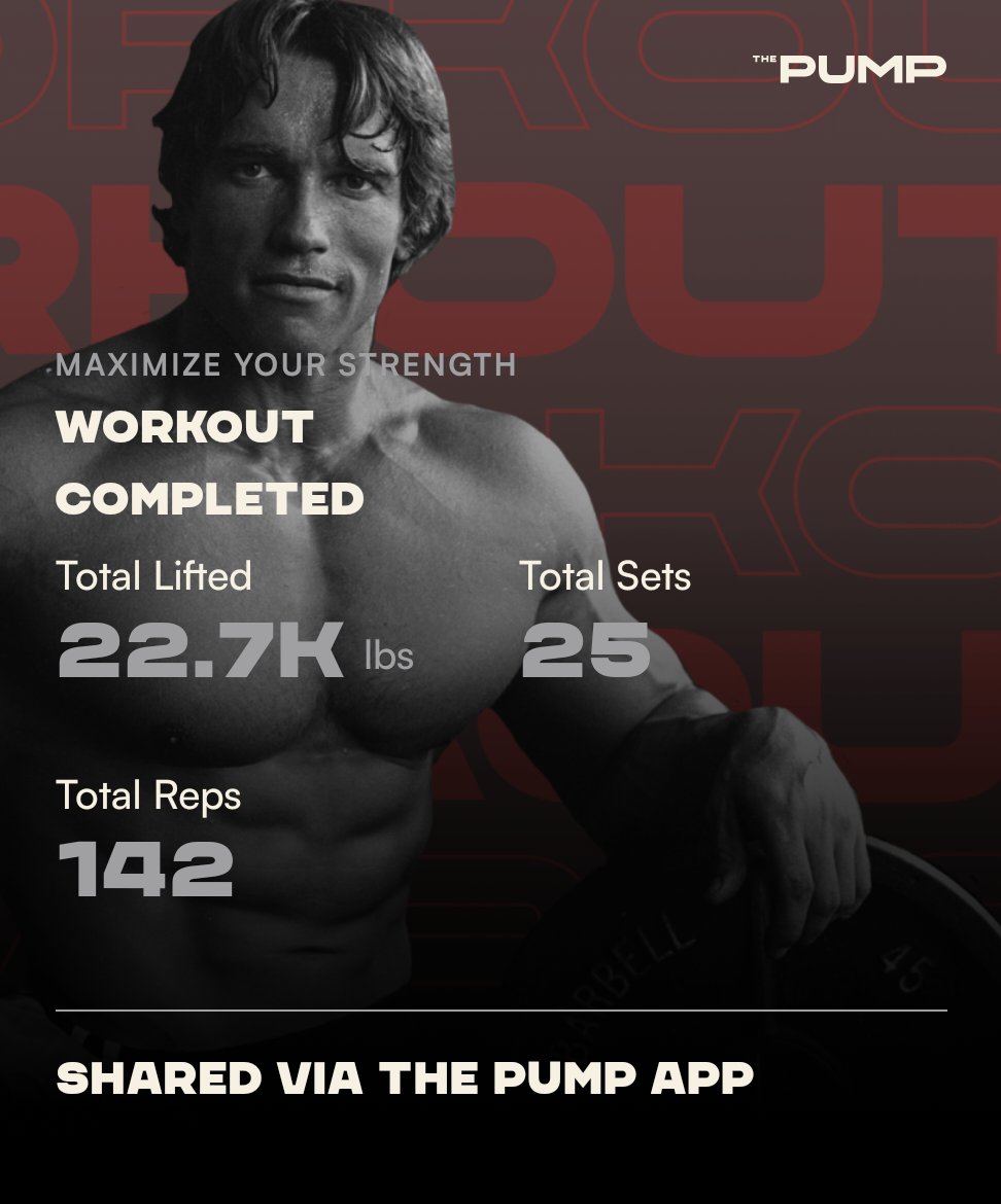 It was tougher than usual to get up early this morning (stayed up to watch the game), but after training, I'm energized and ready for the day! Get Pumped!!
<a href="/Schwarzenegger/">Arnold Schwarzenegger</a> <a href="/BornFitness/">Adam Bornstein</a> <a href="/ketch/">Daniel Ketchell</a> #PumpClub