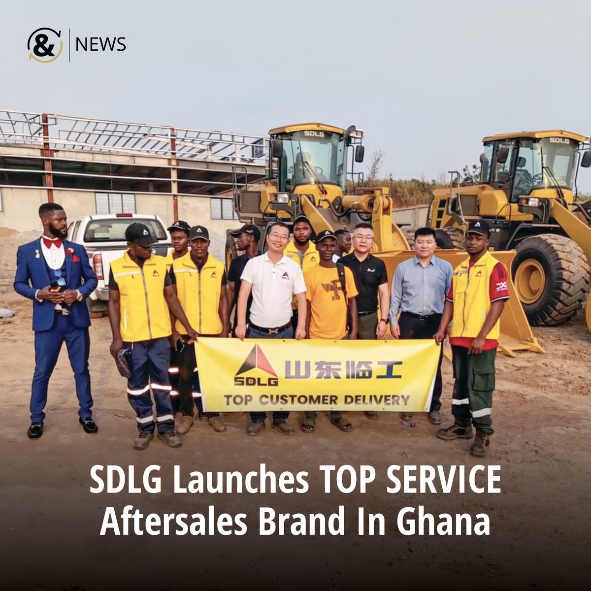 plantnequipment's tweet image. SDLG officially launches its TOP SERVICE aftersales brand in Kumasi, Ghana, in collaboration with its regional dealer Strong Machine Company.
  
Read more here: shorturl.at/azeYy 
  
#PlantAndEquipment #SDLG #TopService #AfterSalesSupport #HeavyEquipment
