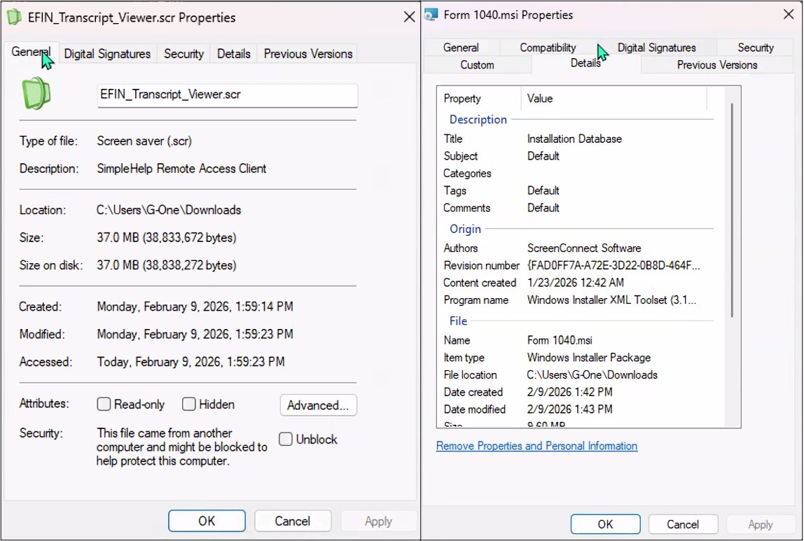 🚨Tax Season is Phishing Season: How IRS Lures are Dropping RMM Backdoors

In our last report blog.knowbe4.com/the-skeleton-k… we highlighted how threat actors weaponized Social Security notifications to deploy RMM tools. Now, they’ve pivoted to the next seasonal hook: IRS and Tax