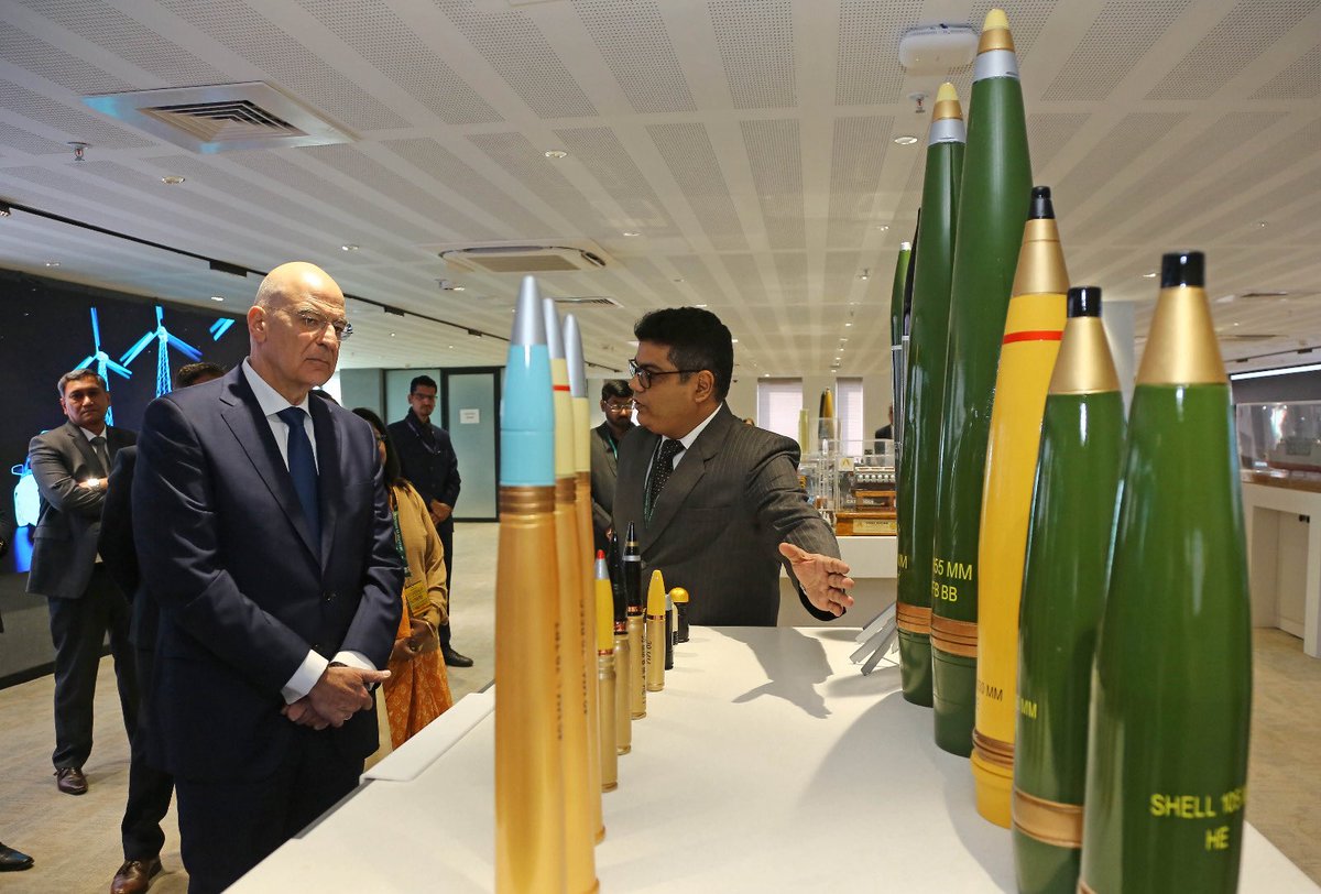 🇮🇳🤝🇬🇷 India–Greece Defence Industry Engagement

Mr. Nikolaos-Georgios S. Dendias, Minister of National Defence of the Hellenic Republic, participated in an industry interaction at DPSU Bhawan on 09 February 2026.

🔸 During his visit, the engagement featured interactions with