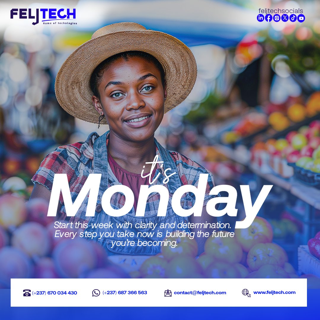feljtechsocials's tweet photo. ☀️ 𝐇𝐚𝐩𝐩𝐲 𝐍𝐞𝐰 𝐖𝐞𝐞𝐤
Start this week with focus and confidence.What you commit to today will shape your year. https://t.co/AsxAoXffW2