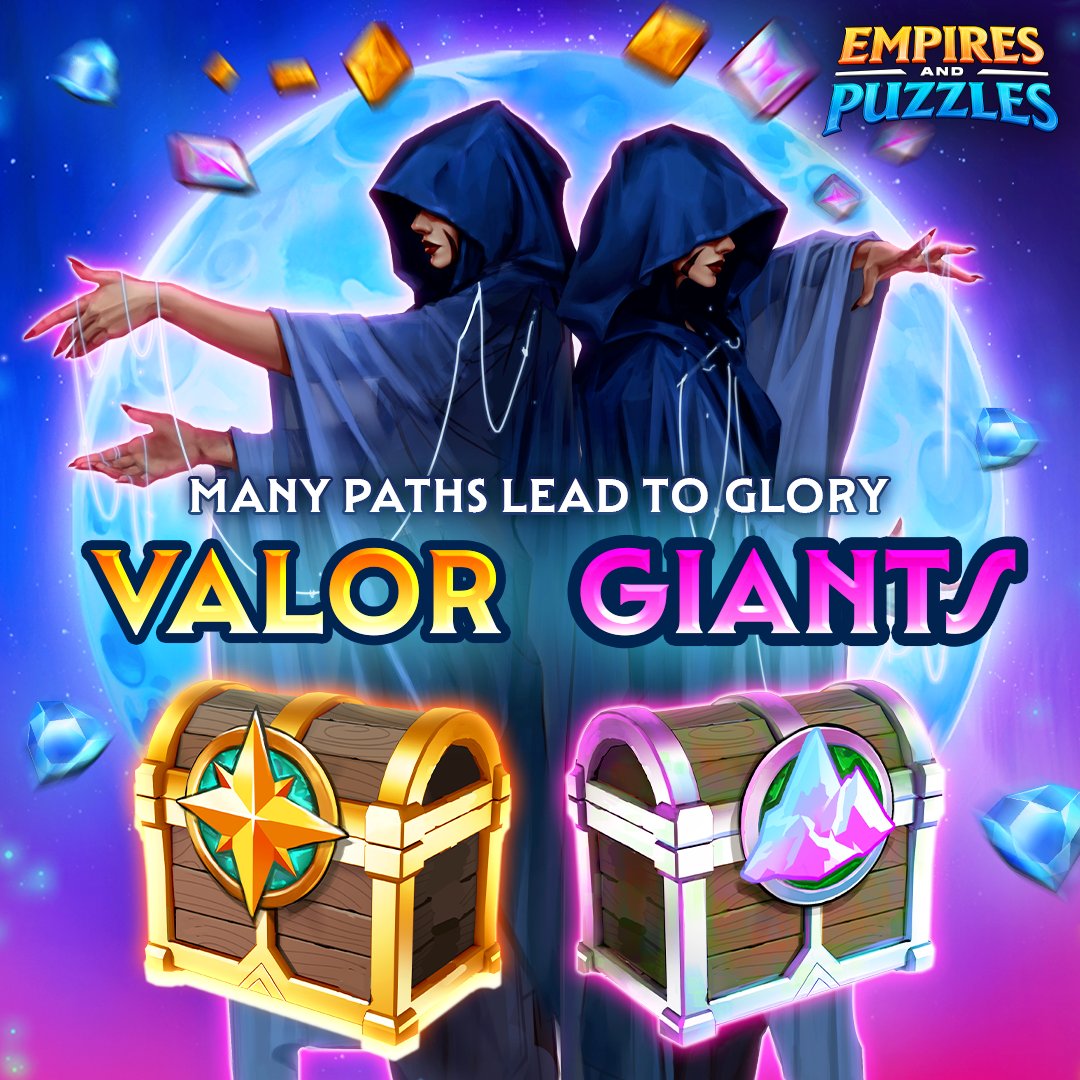 EmpiresPuzzles's tweet image. Forge your fate with a new Path of Adventure! 🔶
Unlock rewards and claim your glory before the tides of war sweep you away! ⚔️
#F2P #TopGame #iOSRPG