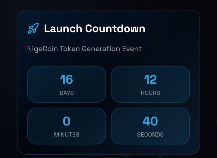 Few days to go 🔥

The wait was intentional. The build was real

Feb 26 <a href="/NigeOfficial/">Nige</a> goes live

Nigents, this is what consistency looks like