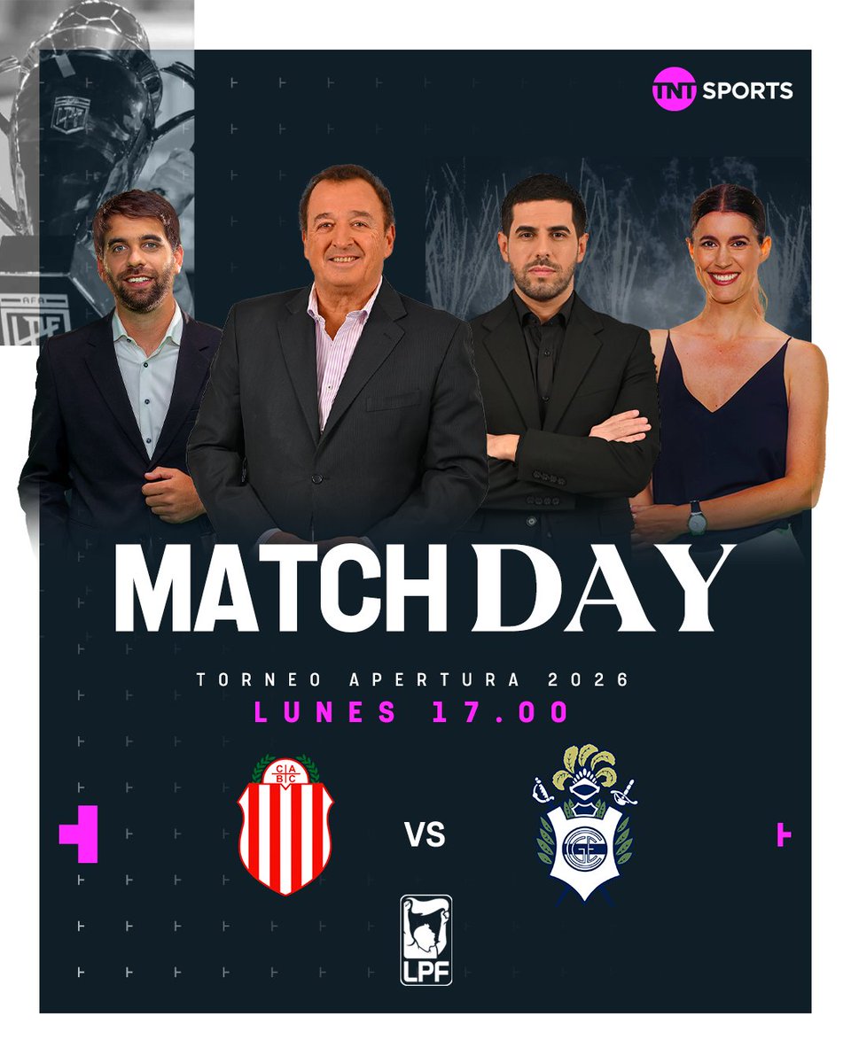 ¡LUNES DE FÚTBOL!

Desde las 17:00, Barracas Central recibe a Gimnasia y lo vivís con el equipo de TNT Sports Premium.

🎙️ <a href="/rulotaquini/">RAUL TAQUINI</a> - <a href="/MatiBustosMilla/">Matías Bustos Milla</a> - <a href="/LautaroIraola/">Lautaro Iraola</a> - <a href="/CeciliaFranco/">Cecilia Franco</a>