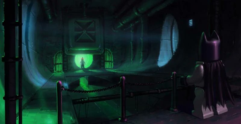 LEGOGameMuseum's tweet image. The concept team on LEGO Batman: The Video Game really cooked. Every piece of art just oozes atmosphere!