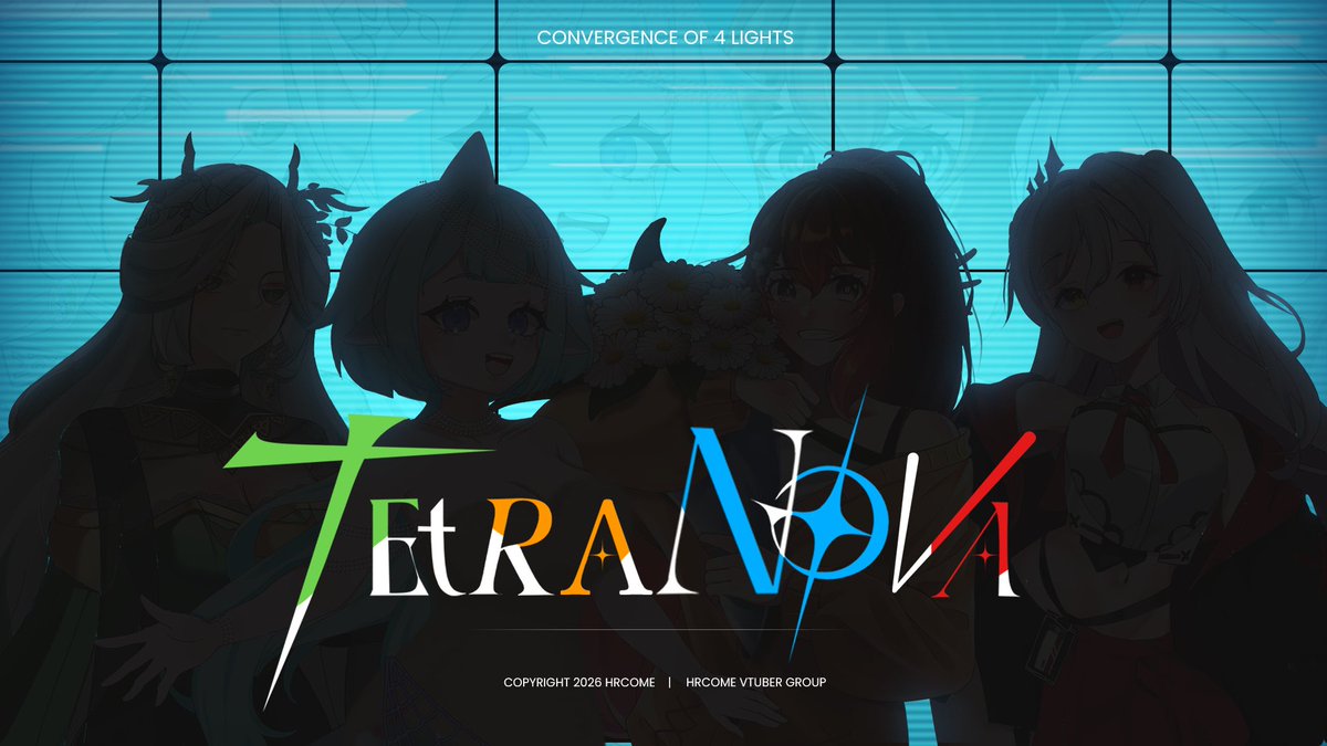 Empat cahaya, satu nama. Tetranova - group terbaru dari HRCOME

<a href="/Rorokaili/">Roro Kaili</a> 
<a href="/VieraAori/">Viera Aori【HRCOME】</a> 
<a href="/hanaaranya_/">Hana Aranya 【HRCOME】🌼</a> 
<a href="/ChikageNox/">Chikage Nox 【HRCOME】 ❌</a> 

#vtuber #vtuberindonesia #tetranova #group #idol