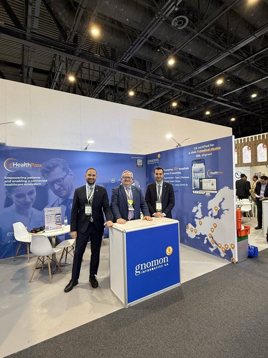 gnomonsa's tweet photo. Live from Dubai 🇦🇪 | @WHXDubai – Day 01

We’re excited to be here for the second year in a row.
Come visit us at Booth S19.H112 and see 🔵eHealthPass live in action.

#WHXDubai #WHX2026 #ArabHealth #DigitalHealth #HealthTech #eHealth #Interoperability #HealthcareInnovation https://t.co/p7G1ONB3LQ