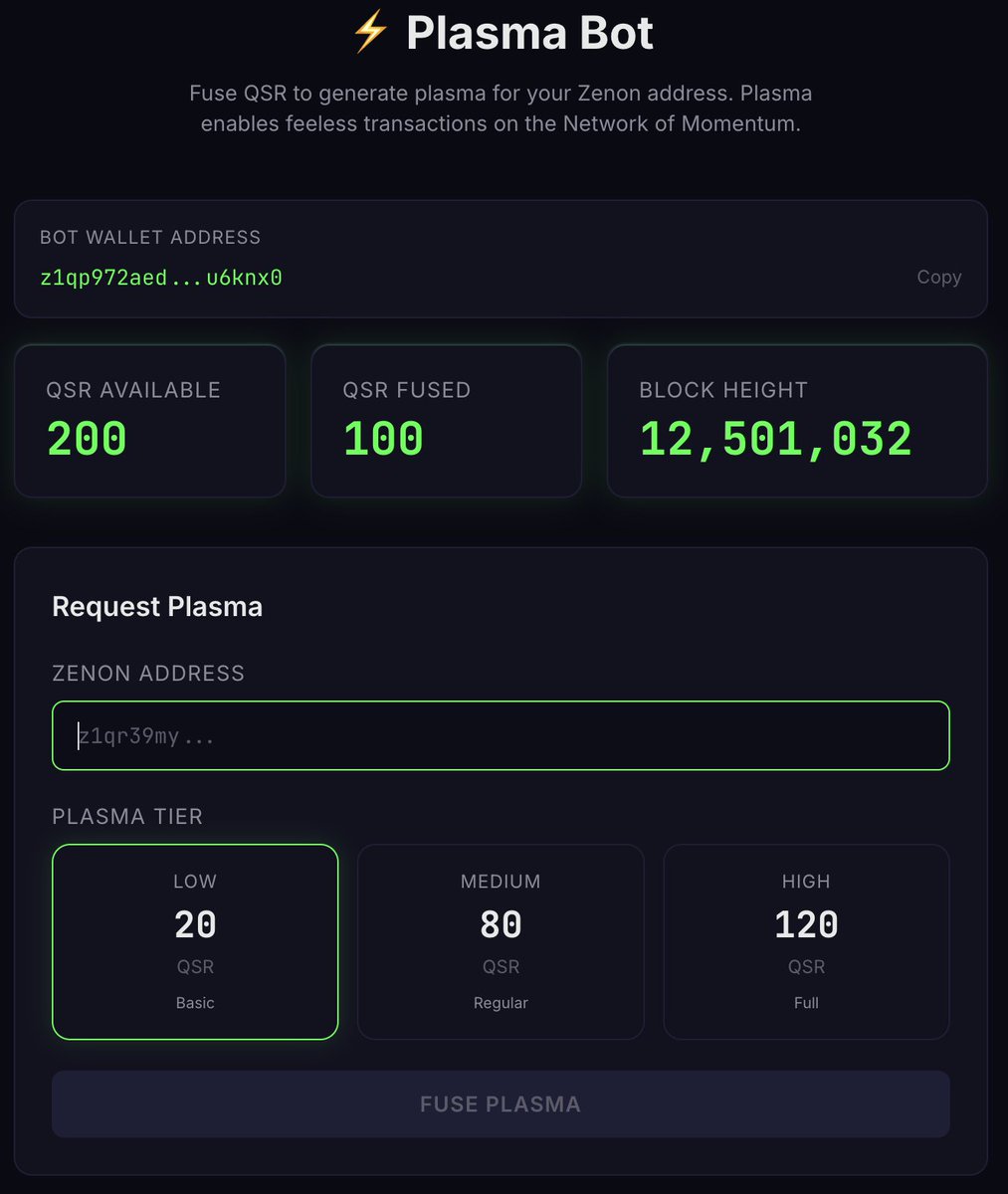 Making progress on the plasma bot:
- added block height
- improved fusion table
- improved mobile
- fixed a few unfuse bugs
- security audit from claudio
- peer review &amp; refactor from claudio

Buttman proposed a new name and logo. It's hot 👬🌈