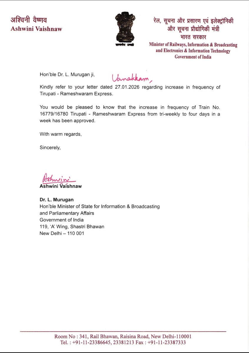 Dr.L.Murugan tweet media