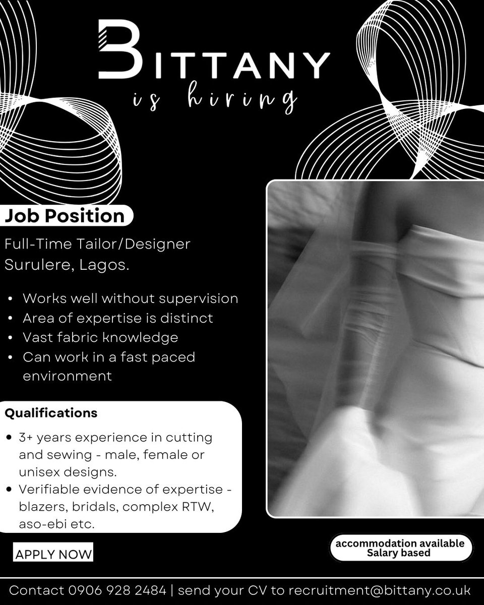 Oh, and Bittany is hiring!✨

Salary is dependent on experience.🪡🧵

Good luck!💞