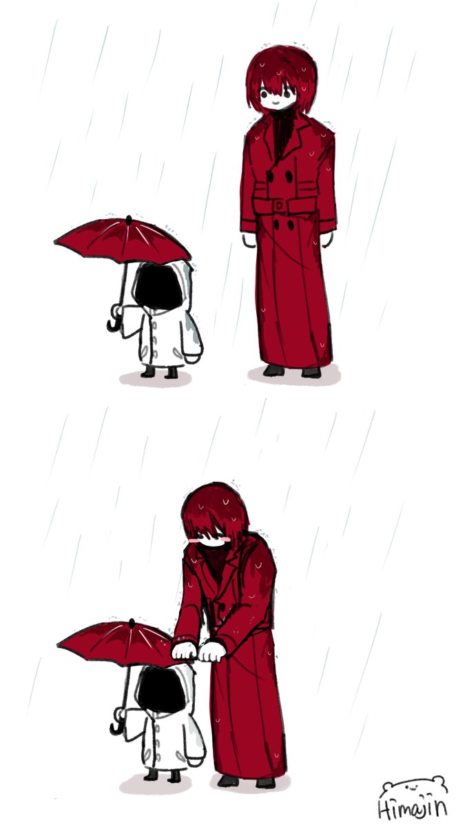 #赤い傘の男 #mrscarletella 
気遣い❤