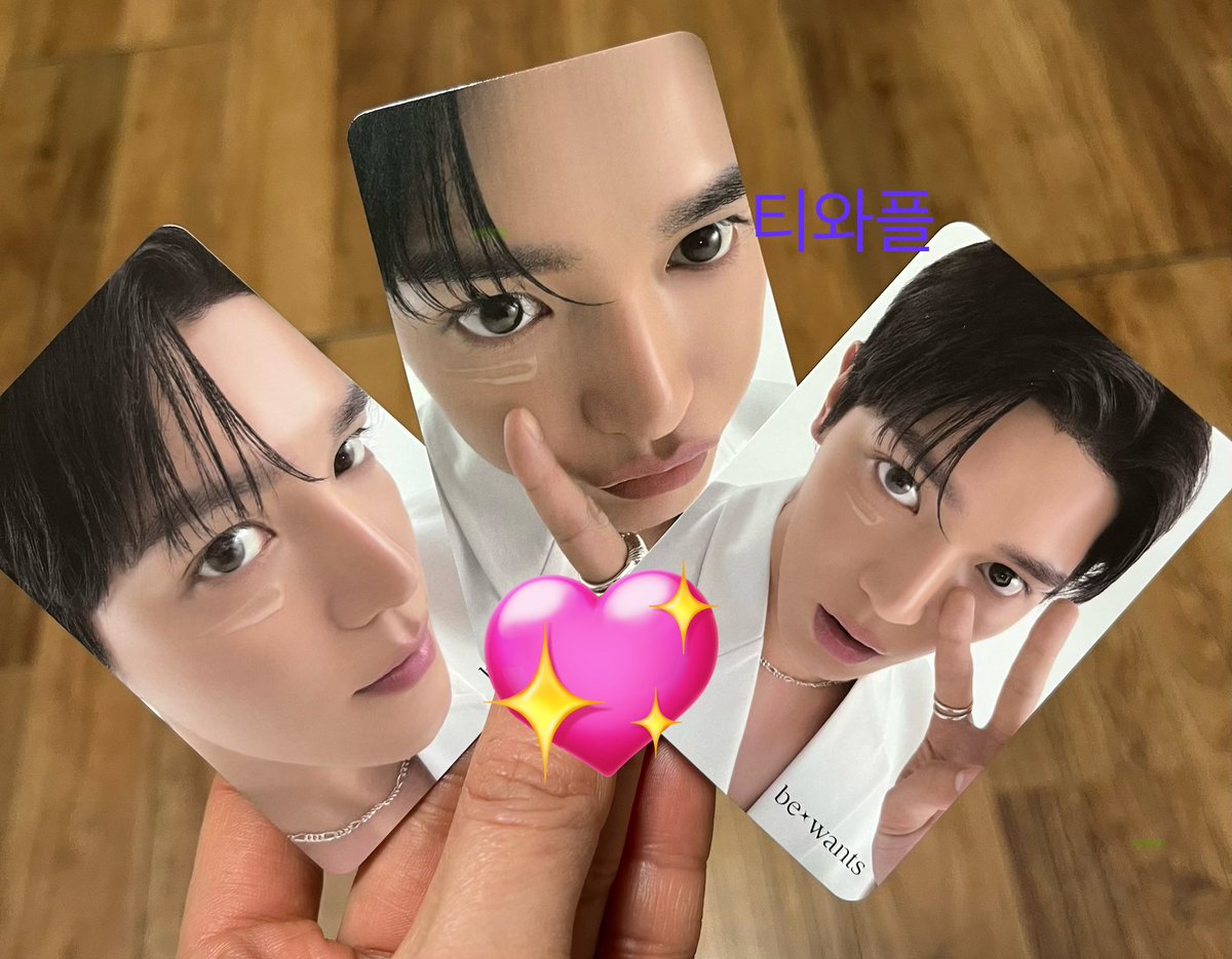 꺄!!! 포카 도착!!!🥹🥹😭😭😭❤️❤️❤️
너무 이뻐요 실물 미쳐따!!🫠🫠🫠
#비원츠xNCT태용 #BEWANTSxNCTTAEYONG
#BEWANTSxTAEYONG #TaeYong