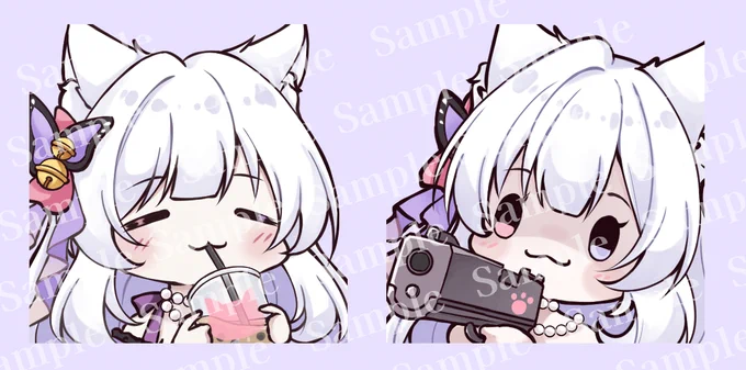 予定は未定だけどこんな感じのスタンプ量産もしたいな・・・ (特に銃はお気に入り)