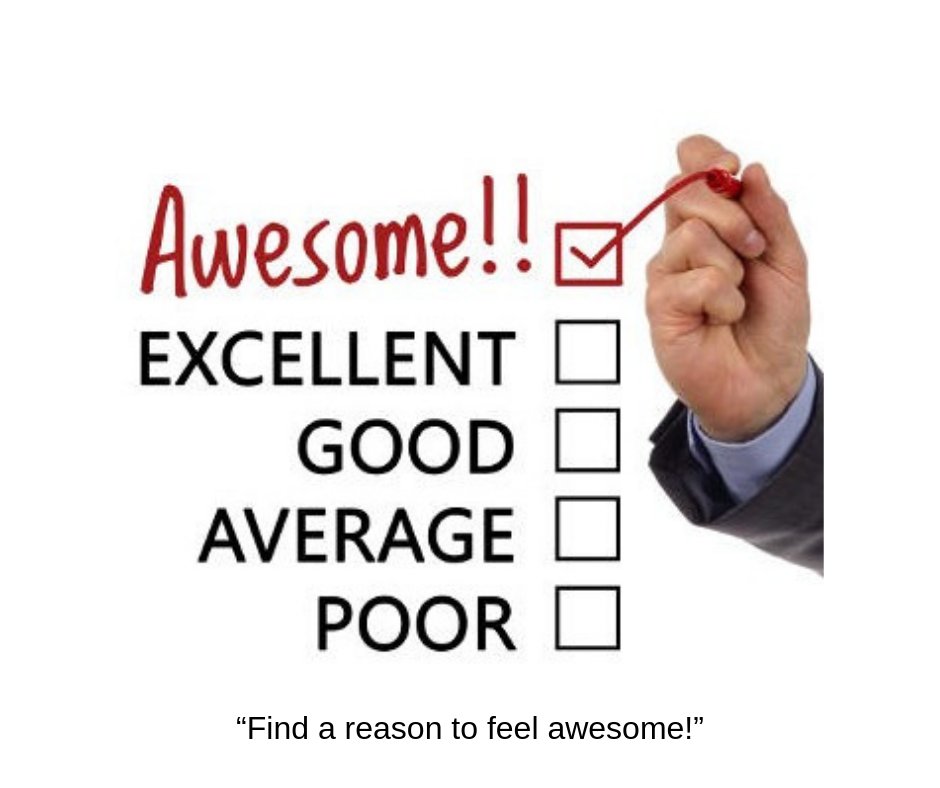 Ray for the day ~ "Find a reason to feel awesome!"