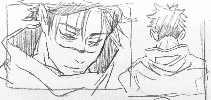 3期1話のこの表情が好きすぎて度々模写に挑んでるけど、むずかし…っ 