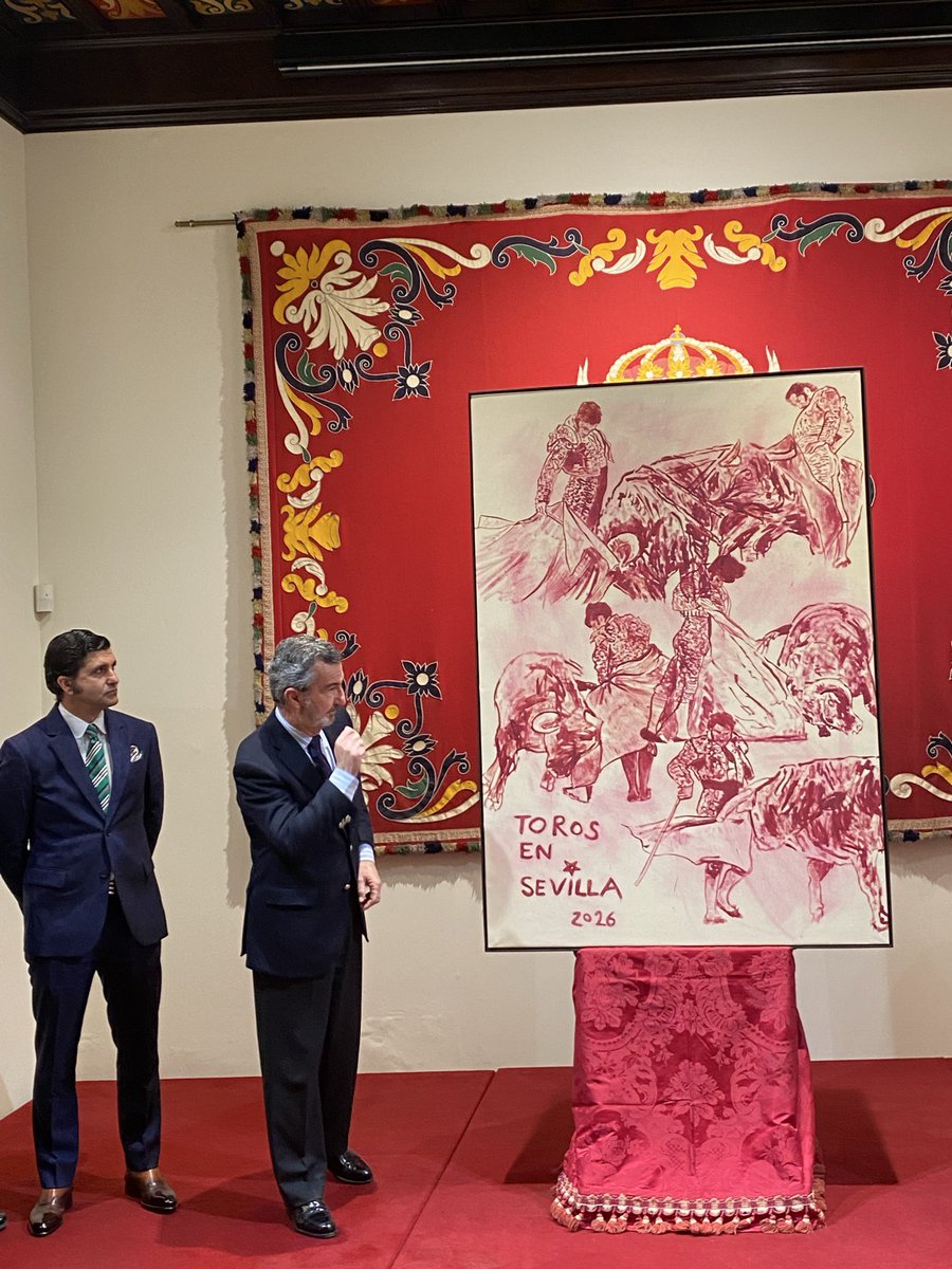 Morante de la Puebla protagoniza el cartel anunciador de la temporada taurina de Sevilla. La pintura es obra del artista checo Georg Dokoupil.
