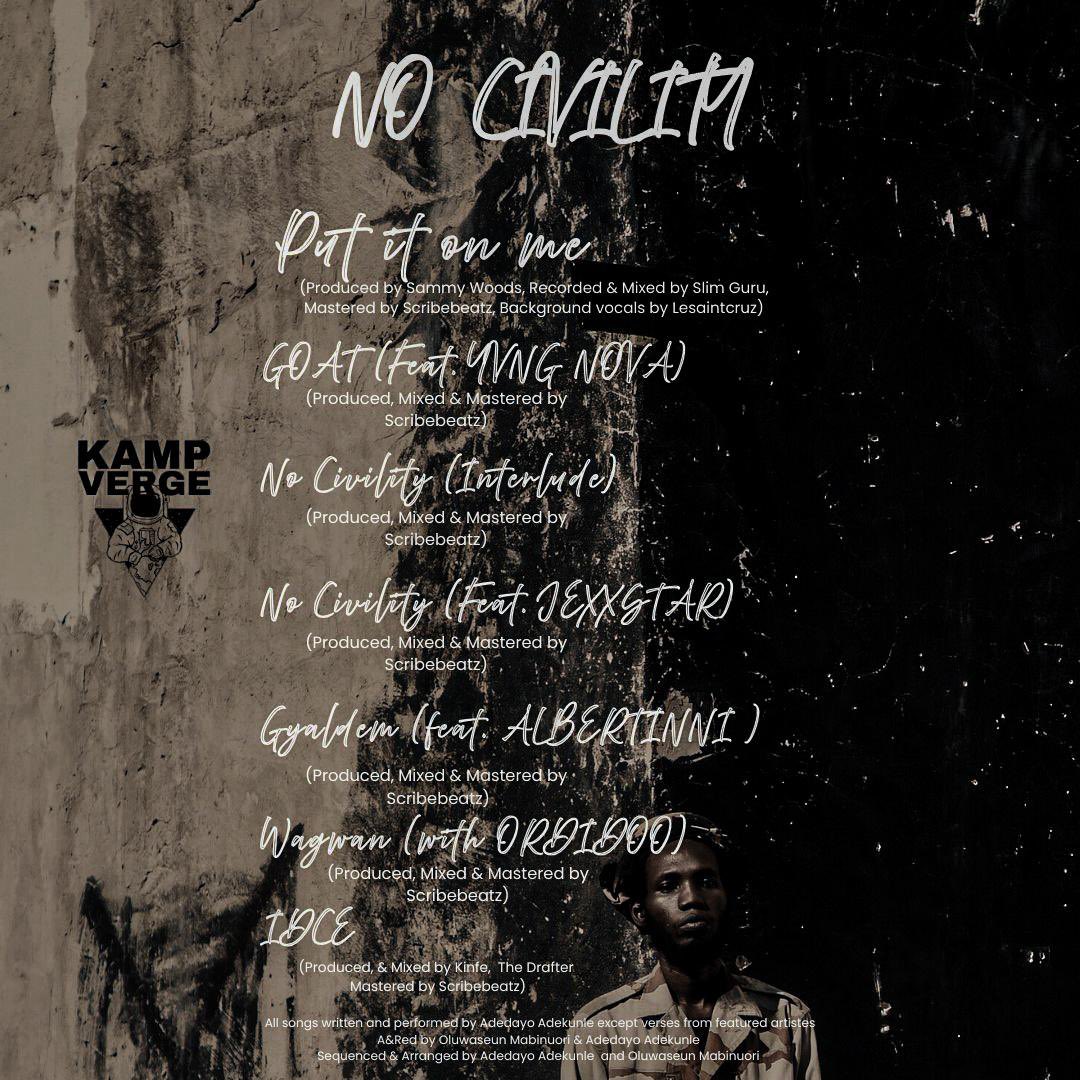 🚨After releasing G.O.A.T the lead single off the EP NO CIVILITY in 2025, <a href="/Crznpytha/">Pytha</a> is finally set to release the entire project on Wednesday 11th February 2026.

Pre-save link: dvpper.lnk.to/nocivility