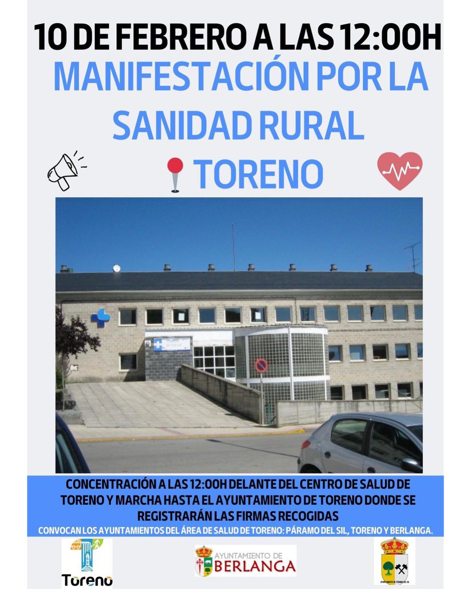 🚨 ¡IMPORTANTE! MAÑANA 🚨

🚌 AUTOBÚS A LA MANIFESTACIÓN
POR LA SANIDAD RURAL

⚠️ IMPORTANTE

👉 Las personas de pueblos que no estén en la ruta y quieran ir en autobús, deben contactar con el Ayuntamiento HOY MISMO y se les pasará a recoger.

📲670392109