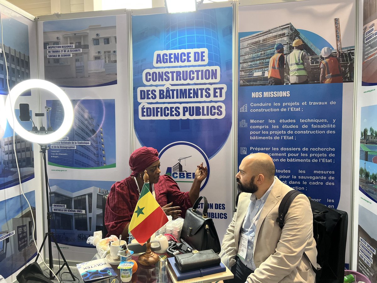 acbep2022's tweet photo. L’Agence de Construction des Bâtiments et Édifices Publics (ACBEP) a participé au Salon international de la construction, de la finition et des infrastructures (SENCON 2026), qui s’est tenu au CICAD de Diamniadio, du 5 au 7 février 2026. https://t.co/j28rRebMce
