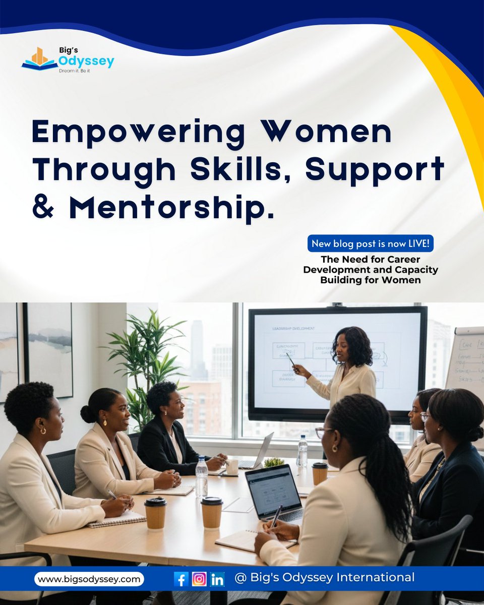 bigsodyssey's tweet image. Careers evolve. Skills change. Confidence can be rebuilt.

Our latest blog explores why this support matters and how it can shape sustainable career growth for women.

Read the full blog here: bigsodyssey.com/the-need-for-c… 

#CareerDevelopment #CapacityBuilding #GLIDE #BigsOdyssey