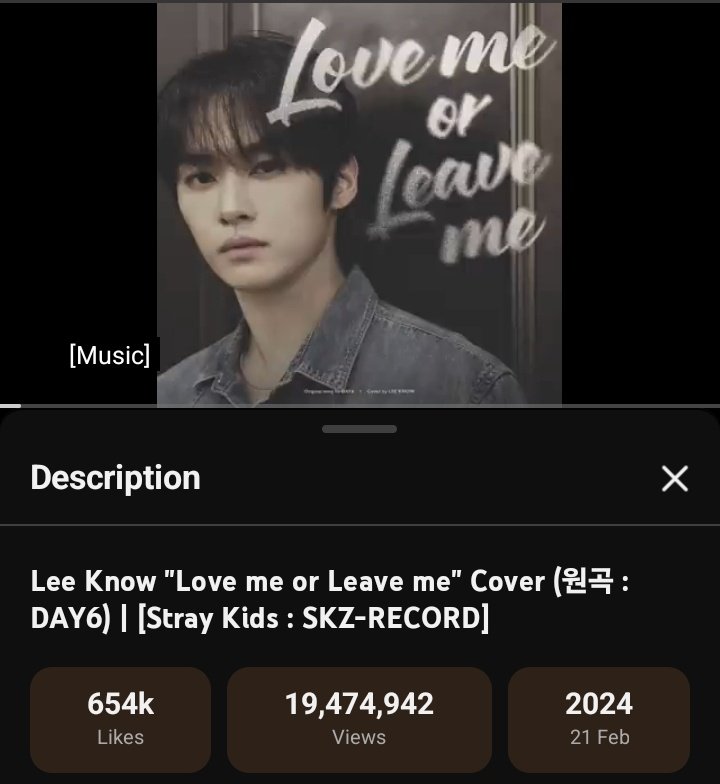 leeknowstation's tweet image. 📊 | #LeeKnow 'LOVE ME OR LEAVE ME' Cover Focus: -12 days to 2nd year anniversary

🏆 GOAL: 20M views
🎯 TARGET: 19.5M by 11/2
➖️ GAP: 35K

Playlist:
▶️ youtube.com/playlist?list=…
ELs:
⏩️ sites.google.com/view/leeknow-r…