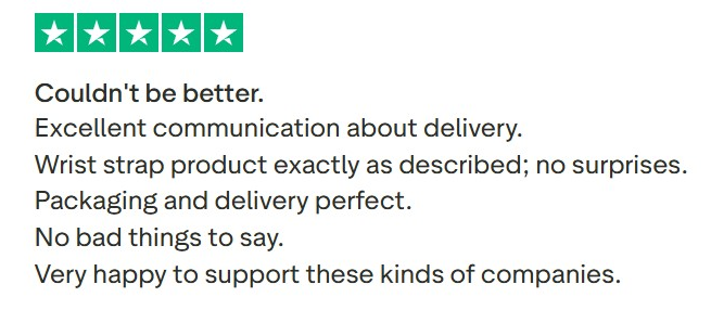 It's nice to start the week with another 5 star review.