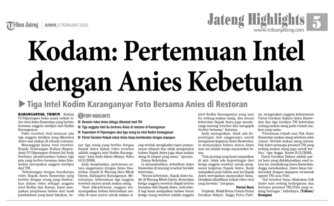 Hanya kebetulan saja bertemu dengan mas <a href="/aniesbaswedan/">Anies Rasyid Baswedan</a>