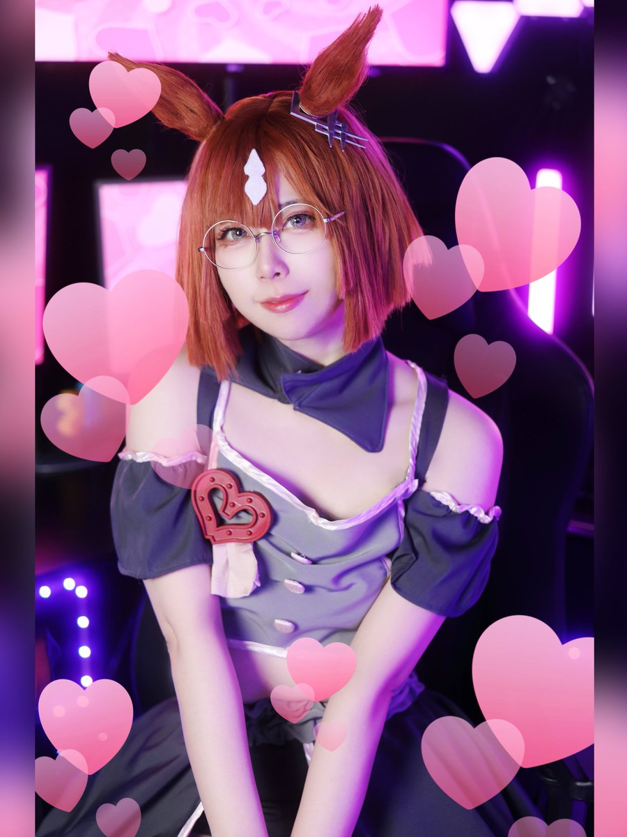 コスプレ ウマ娘 イクノディクタス
めにしゅき♡ラッシュっしゅ!

ハートなネオンの背景で撮りました✨

📸:<a href="/K3_eos/">K</a> #エモスタ
#ウマ娘になってしまいました
♡ﾟ･｡♡｡･ﾟ♡ﾟ･｡♡｡･ﾟ♡ﾟ･｡♡｡･ﾟ♡