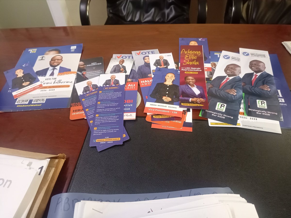 #LSKCampaigns2026 

Unastep out kidogo tu unapata ground merchants washakuachia 100 fliers on your desk.