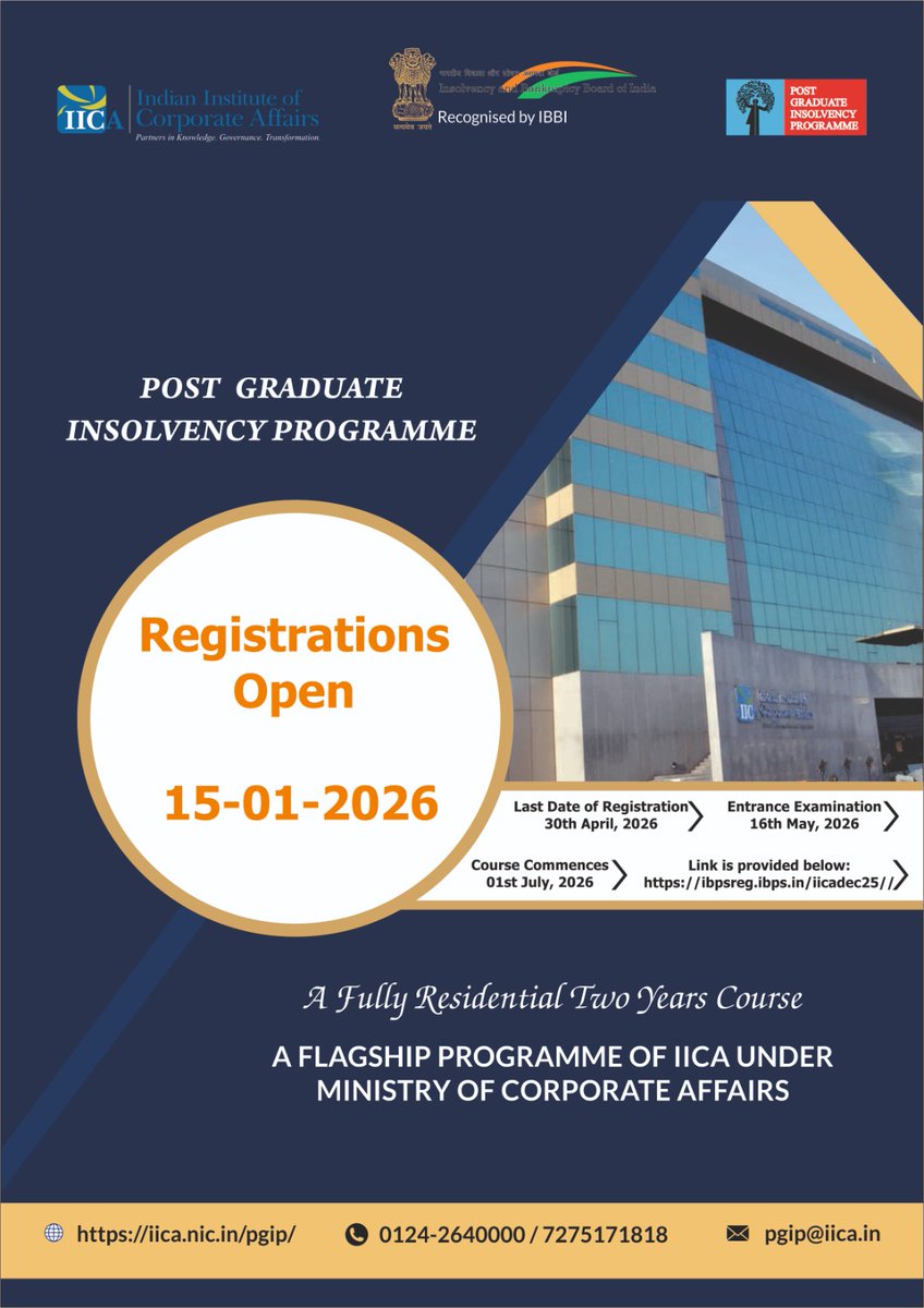 Indian Institute of Corporate Affairs tweet media