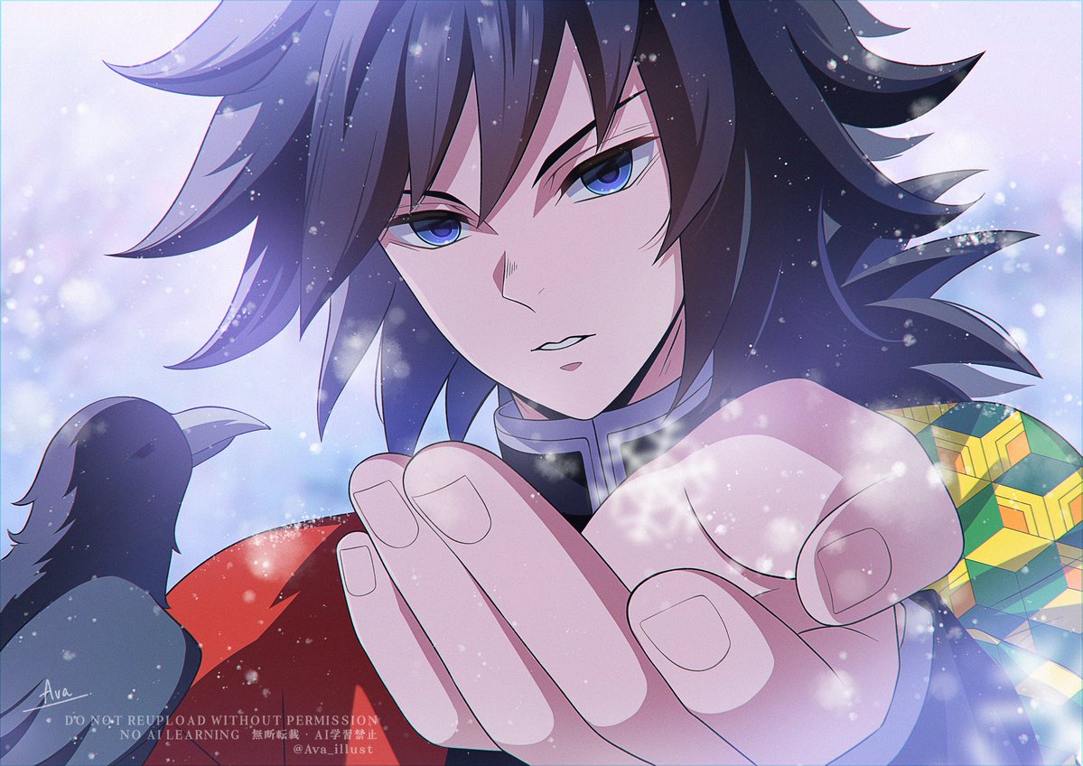 #冨岡義勇生誕祭2026
#冨岡義勇誕生祭2026
❄️🐦‍⬛1日遅れですが🌊義勇さんお誕生日おめでとうございます！！🎂💙✨